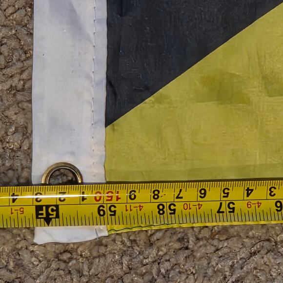 Jamaica National Flag 5x3 FT Black Green Gold Banner with Grommets - Picture 4 of 10